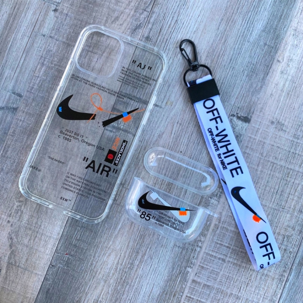 Silicon phone case/ earphone case combo